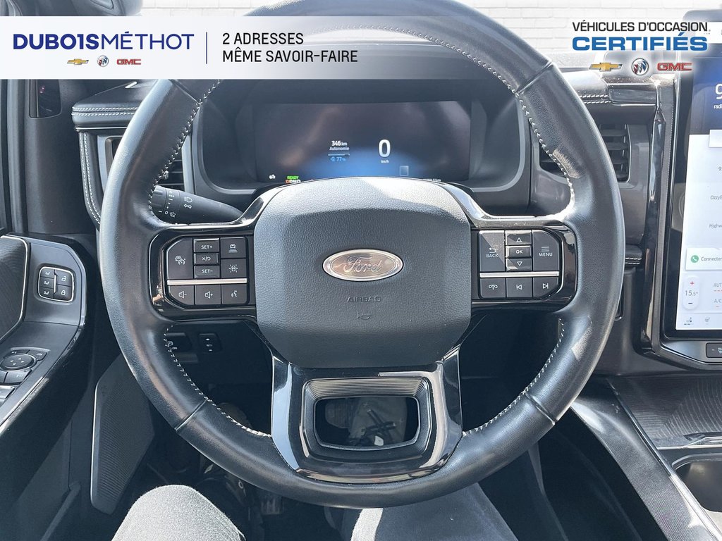 2023 Ford F-150 Lightning PLATINUM, CUIR, TOIT, GPS, 4X4, 100% ELECTRIQUE !! in Plessisville, Quebec - 31 - w1024h768px