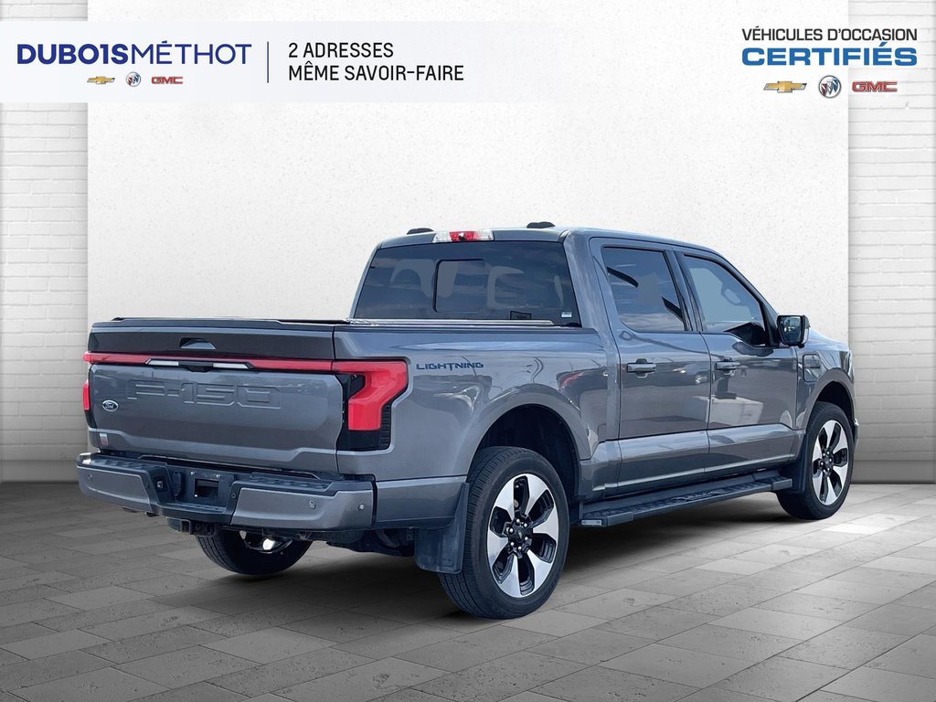 2023 Ford F-150 Lightning PLATINUM, CUIR, TOIT, GPS, 4X4, 100% ELECTRIQUE !! in Plessisville, Quebec - 9 - w1024h768px
