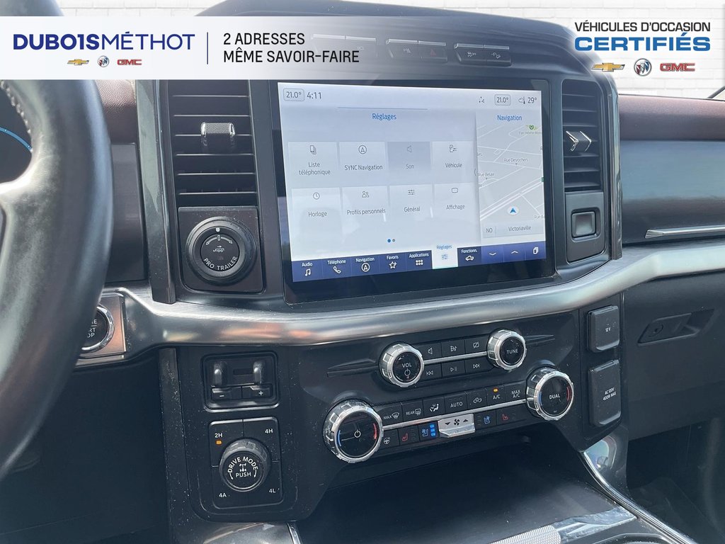 2022 Ford F-150 LARIAT, CUIR, TOIT PANORAMIQUE 4X4 !!! in Victoriaville, Quebec - 24 - w1024h768px