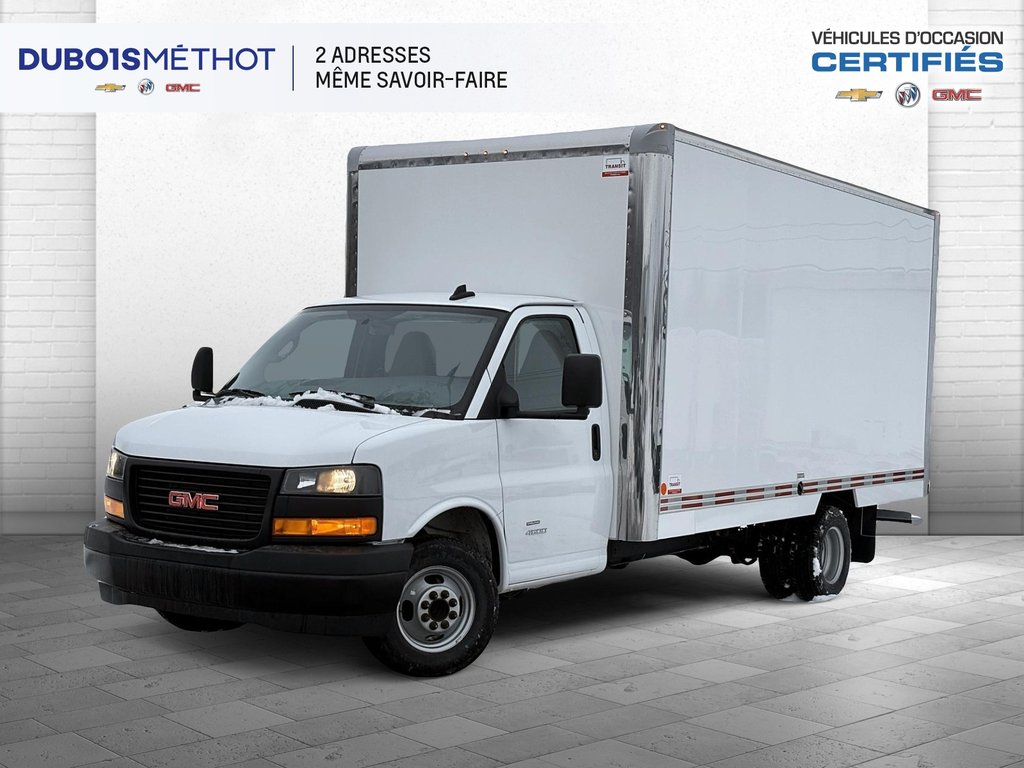 2024 GMC Savana Commercial Cutaway 4500, CUBE 16 PIEDS, V8 6.6L ESSENCE, DOULE ROUES! in Victoriaville, Quebec - 1 - w1024h768px