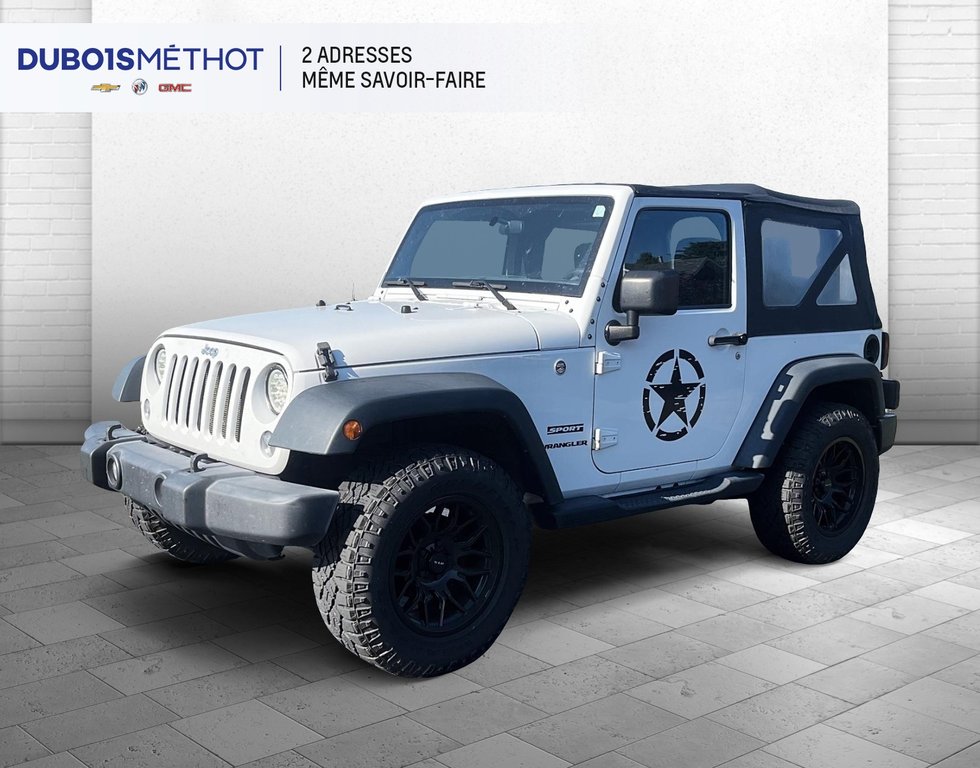 Jeep Wrangler SPORT MANUEL, V6 3.6L 4X4 !!! 2016 à Plessisville, Québec - 1 - w1024h768px