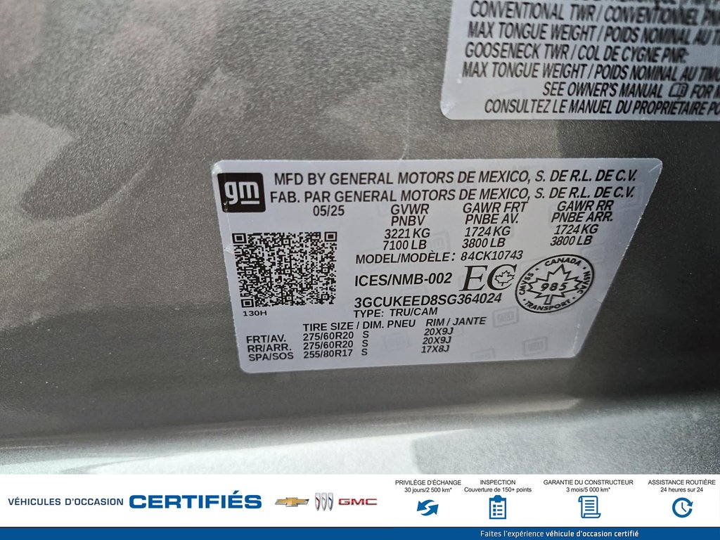 Chevrolet Silverado 1500 4WD Crew Cab RST 2025 à Alma, Québec - 31 - w1024h768px