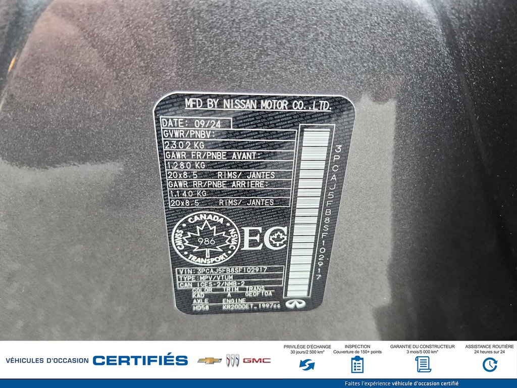 2025 Infiniti QX50 in Alma, Quebec - 33 - w1024h768px