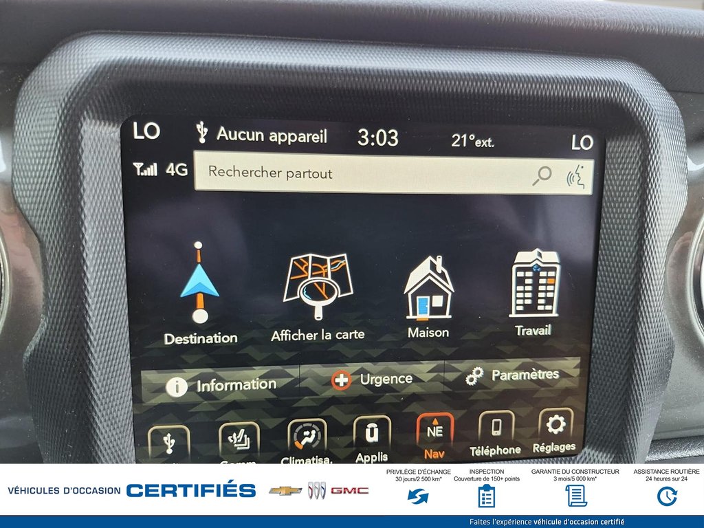 2023 Jeep WRANGLER SAHARA in Alma, Quebec - 19 - w1024h768px