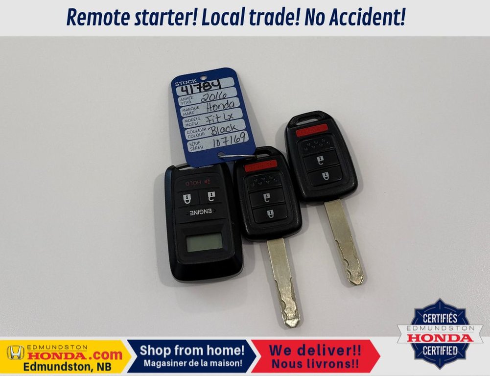 2016 Honda Fit LX in Edmundston, New Brunswick - 4 - w1024h768px