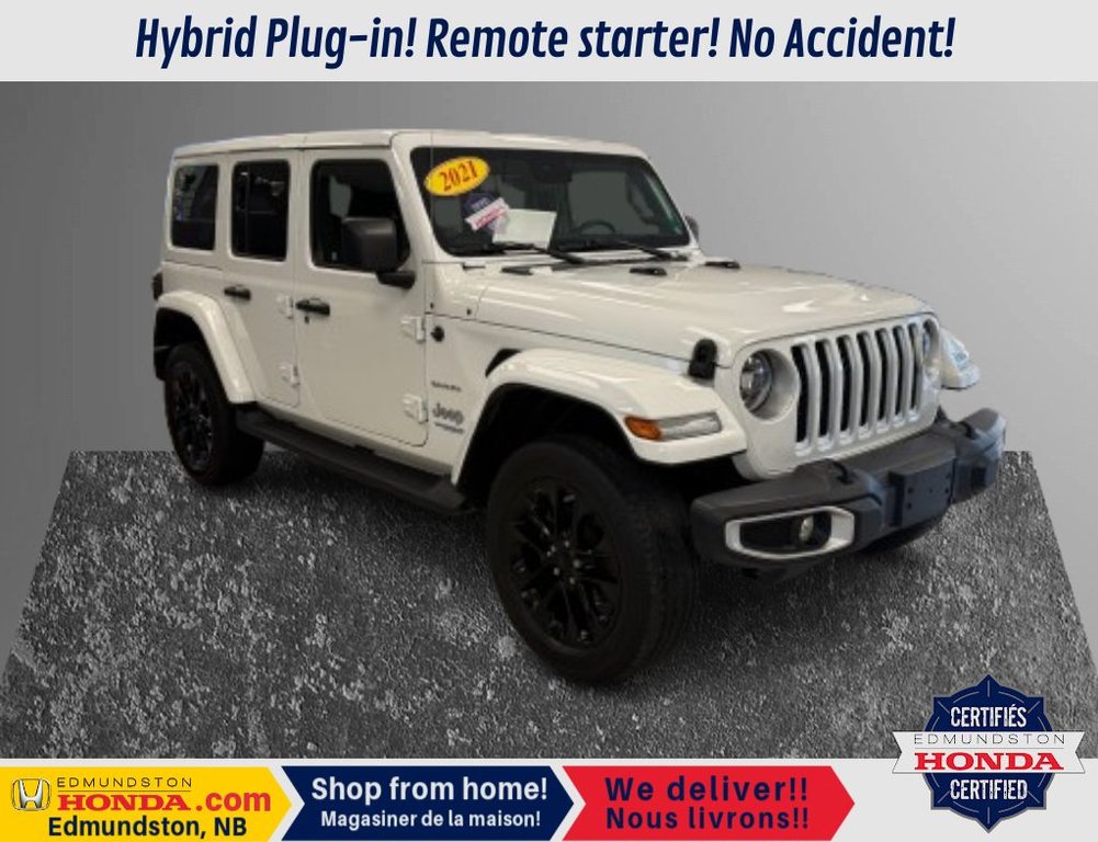 Jeep Wrangler 4xe Unlimited Sahara 2021 à Edmundston, Nouveau-Brunswick - 1 - w1024h768px