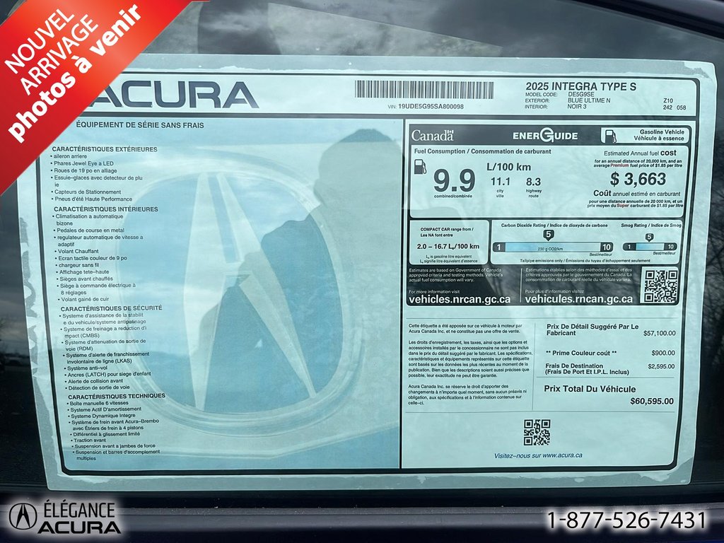 2025 Acura Integra Type S in Granby, Quebec - 1 - w1024h768px