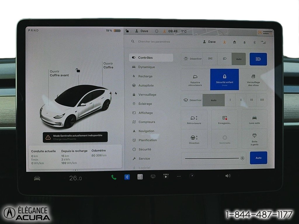 Tesla MODEL 3 STANDARD RANGE PROPULSION 2021 à Granby, Québec - 15 - w1024h768px