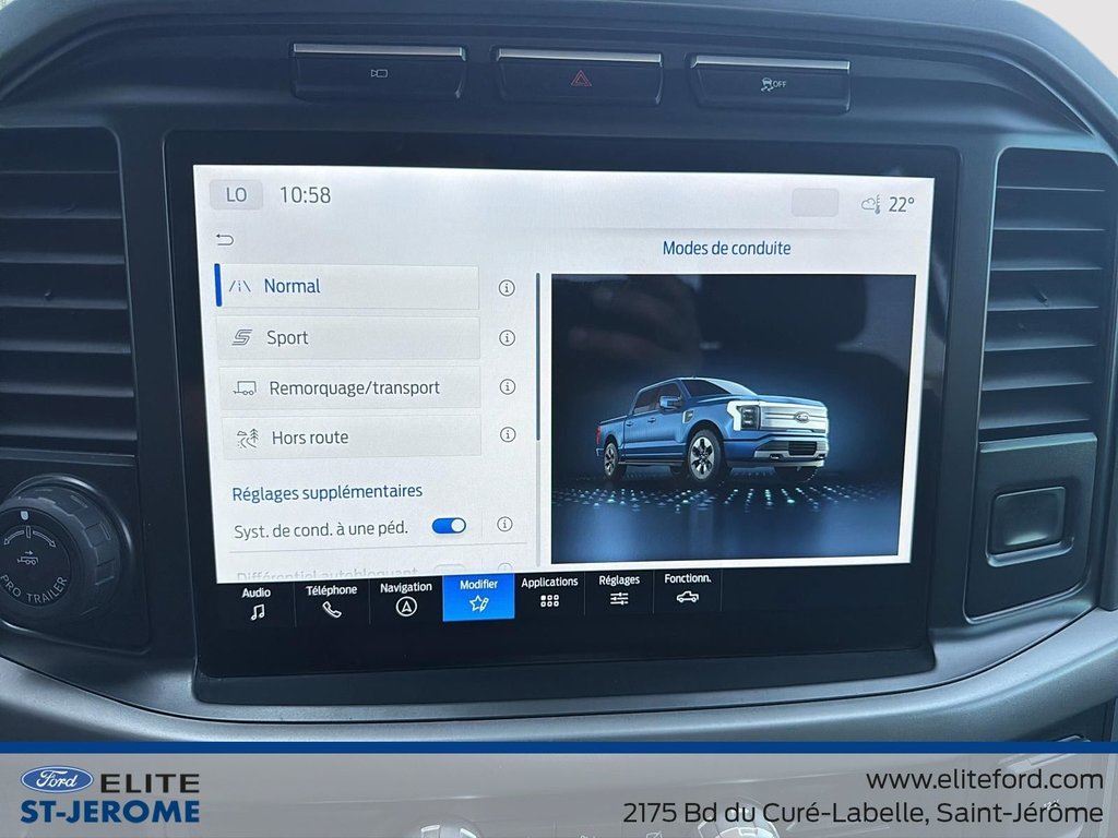 Ford F-150 Lightning XLT,PETITE BATTERIE,SIEG ELECTRIQUE,BANC CHAUFFANT 2024 à Charlemagne, Québec - 22 - w1024h768px