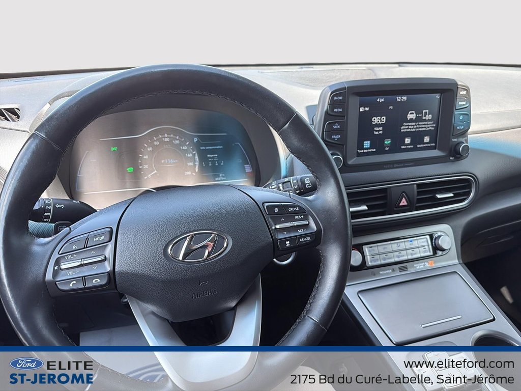 2021 Hyundai KONA ELECTRIC Preferred,ELECTRIQUE,CRUISE,BANC ET VOLANT CHAUFFA in Charlemagne, Quebec - 13 - w1024h768px