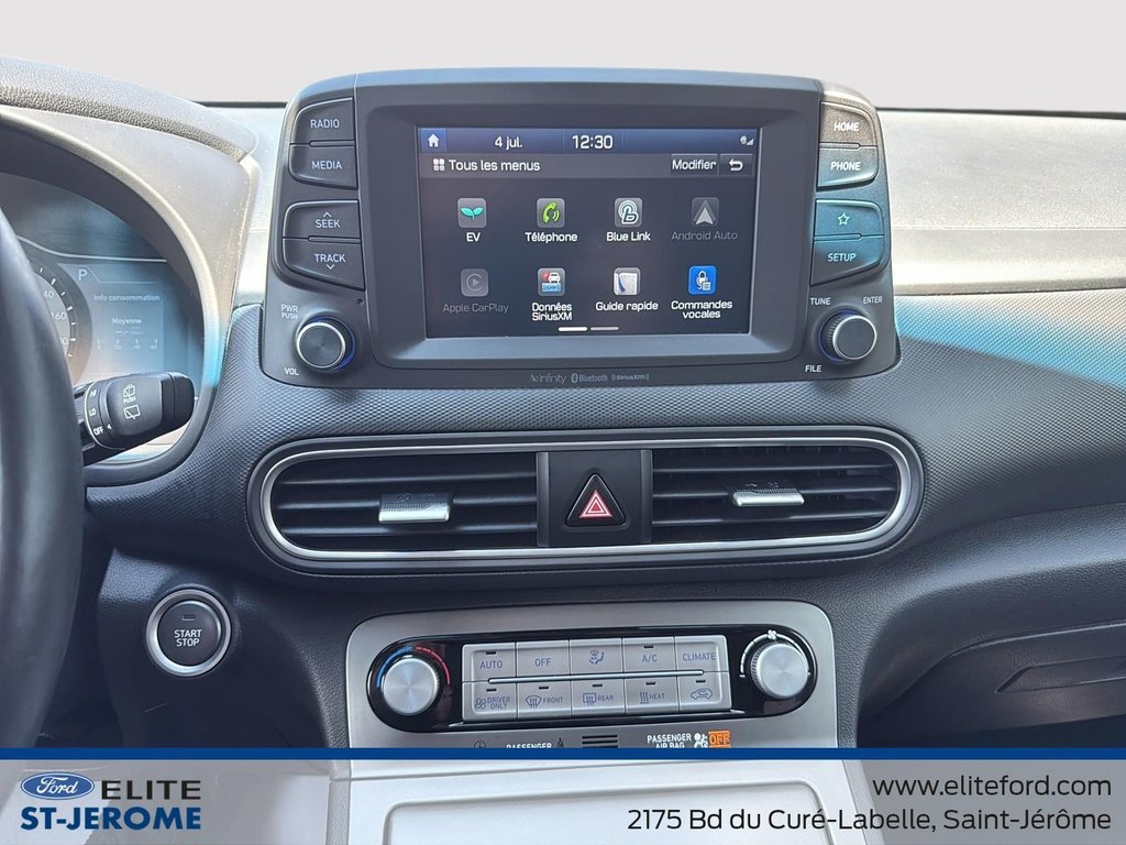 2021 Hyundai KONA ELECTRIC Preferred,ELECTRIQUE,CRUISE,BANC ET VOLANT CHAUFFA in Charlemagne, Quebec - 16 - w1024h768px