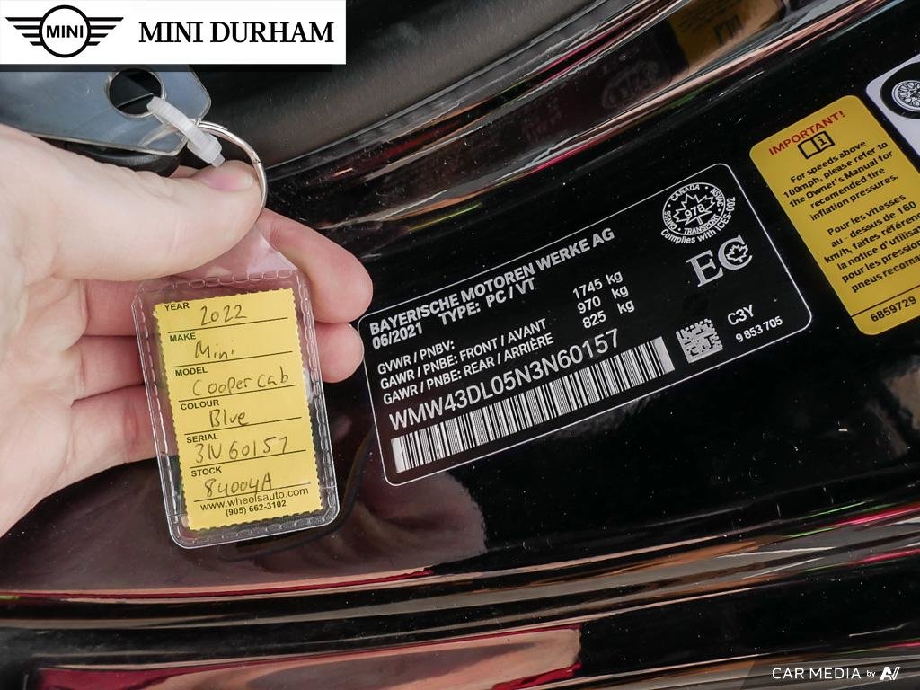 2022 MINI Cooper S Convertible Cooper S in Ajax, Ontario at Lakeridge Auto Gallery - 27 - w1024h768px