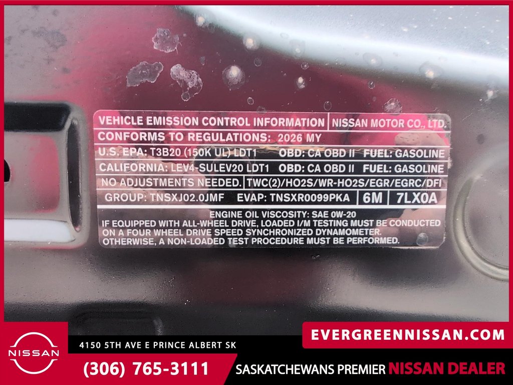 2026 Nissan Kicks SV AWD in Prince Albert, Saskatchewan - 9 - w1024h768px