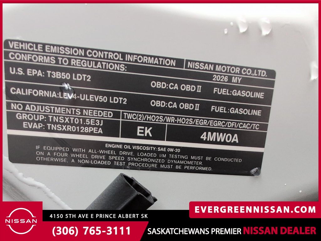 2026 Nissan Rogue SV Moonroof in Prince Albert, Saskatchewan - 8 - w1024h768px