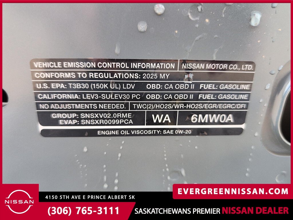2025 Nissan Sentra SV MOONROOF in Prince Albert, Saskatchewan - 10 - w1024h768px
