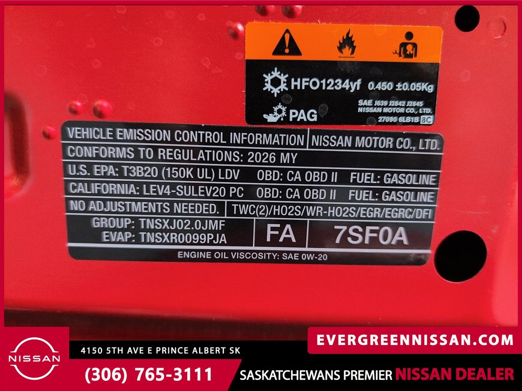 2026 Nissan Sentra SR Premium in Prince Albert, Saskatchewan - 9 - w1024h768px