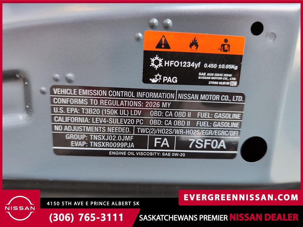 2026 Nissan Sentra S in Prince Albert, Saskatchewan - 9 - w1024h768px