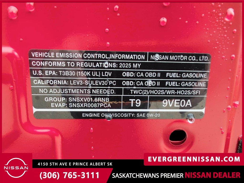 2025 Nissan Versa SV in Prince Albert, Saskatchewan - 10 - w1024h768px