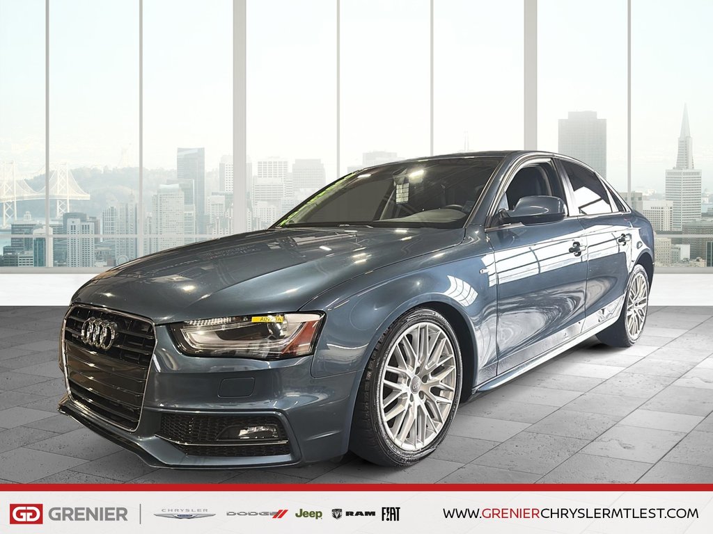 Audi A4 KOMFORT PLUS + AWD + CUIR + TOIT OUVRANT 2016 à Pointe-Aux-Trembles, Québec - 1 - w1024h768px