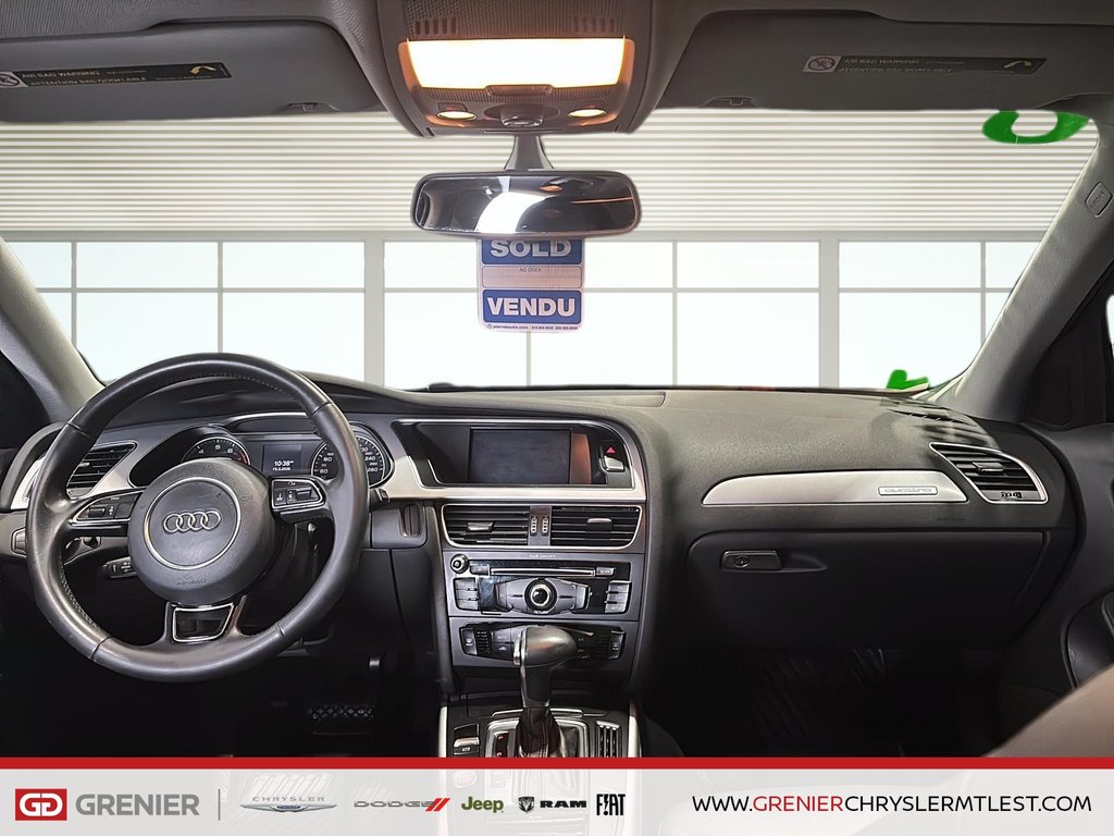 Audi A4 KOMFORT PLUS + AWD + CUIR + TOIT OUVRANT 2016 à Pointe-Aux-Trembles, Québec - 8 - w1024h768px