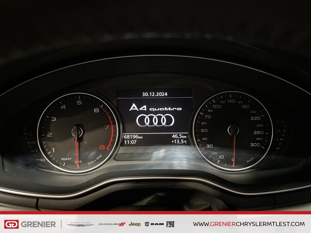 2017 Audi A4 KOMFORT + AWD + MANUELLE + TOIT OUVRANT in Pointe-Aux-Trembles, Quebec - 17 - w1024h768px