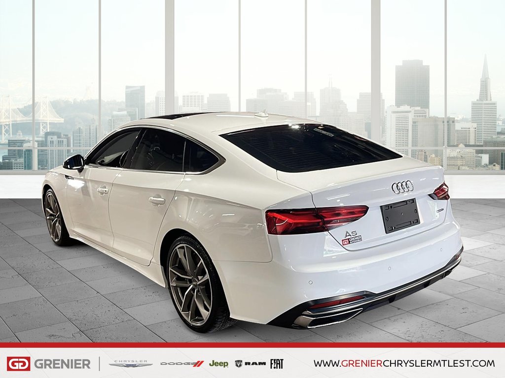 2020 Audi A5 SPORTBACK KOMFORT + AWD + TOIT OUVRANT in Pointe-Aux-Trembles, Quebec - 4 - w1024h768px