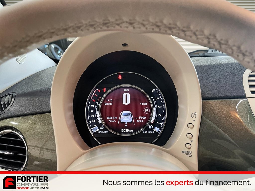 Fiat 500 LOUNGE + CUIR + TOIT OUVRANT + AUTOMATIQUE 2015 à Pointe-Aux-Trembles, Québec - 7 - w1024h768px