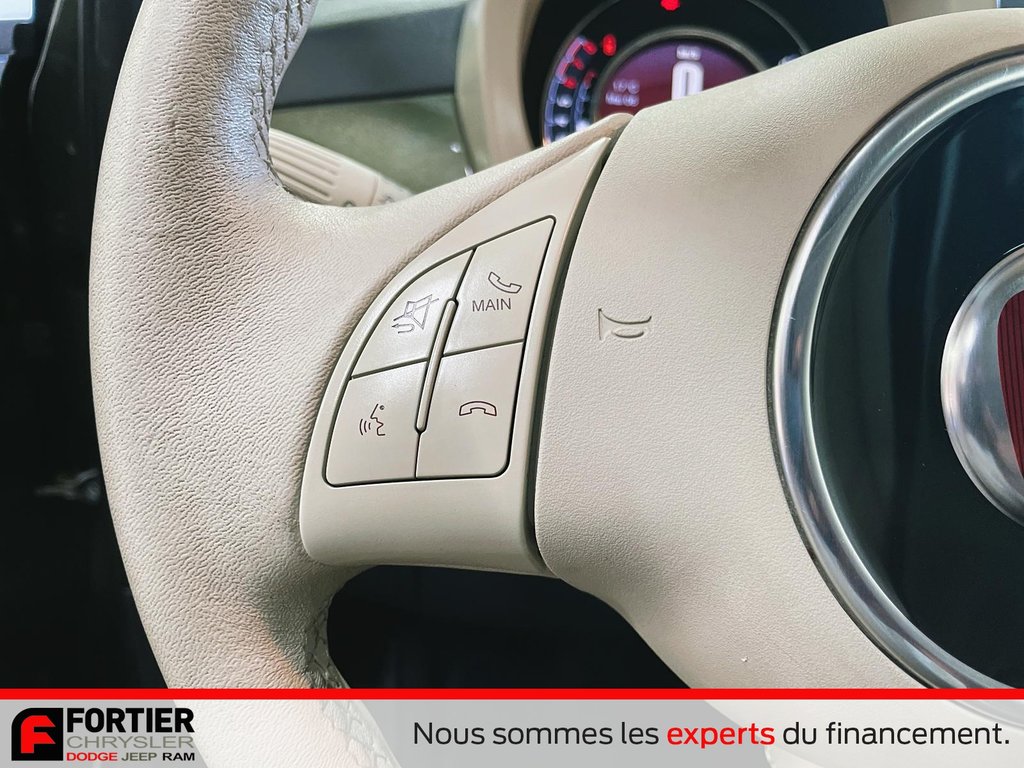 Fiat 500 LOUNGE + CUIR + TOIT OUVRANT + AUTOMATIQUE 2015 à Pointe-Aux-Trembles, Québec - 3 - w1024h768px