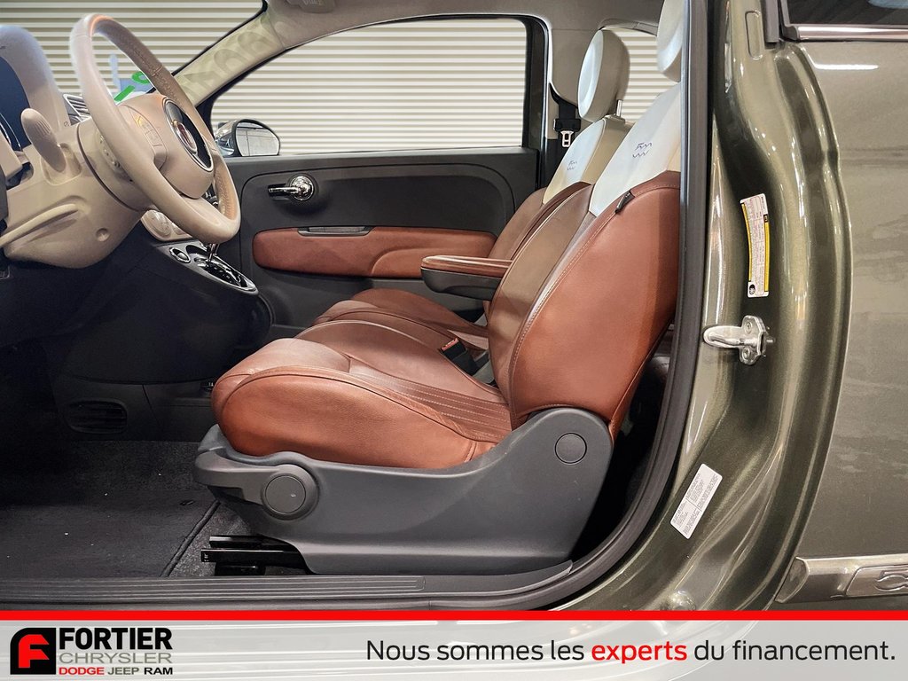 Fiat 500 LOUNGE + CUIR + TOIT OUVRANT + AUTOMATIQUE 2015 à Pointe-Aux-Trembles, Québec - 18 - w1024h768px