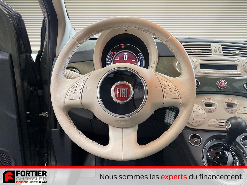 Fiat 500 LOUNGE + CUIR + TOIT OUVRANT + AUTOMATIQUE 2015 à Pointe-Aux-Trembles, Québec - 2 - w1024h768px