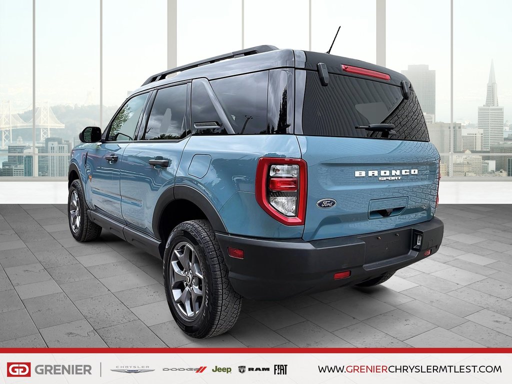 Ford BRONCO SPORT BADLANDS + 4X4 + CARPLAY 2023 à Pointe-Aux-Trembles, Québec - 5 - w1024h768px