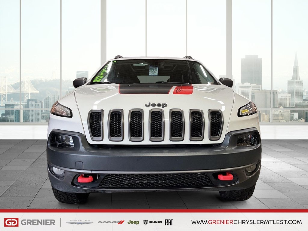 Jeep Cherokee TRAILHAWK + 4X4 + V6 + TOIT OUVRANT PANO 2016 à Pointe-Aux-Trembles, Québec - 2 - w1024h768px