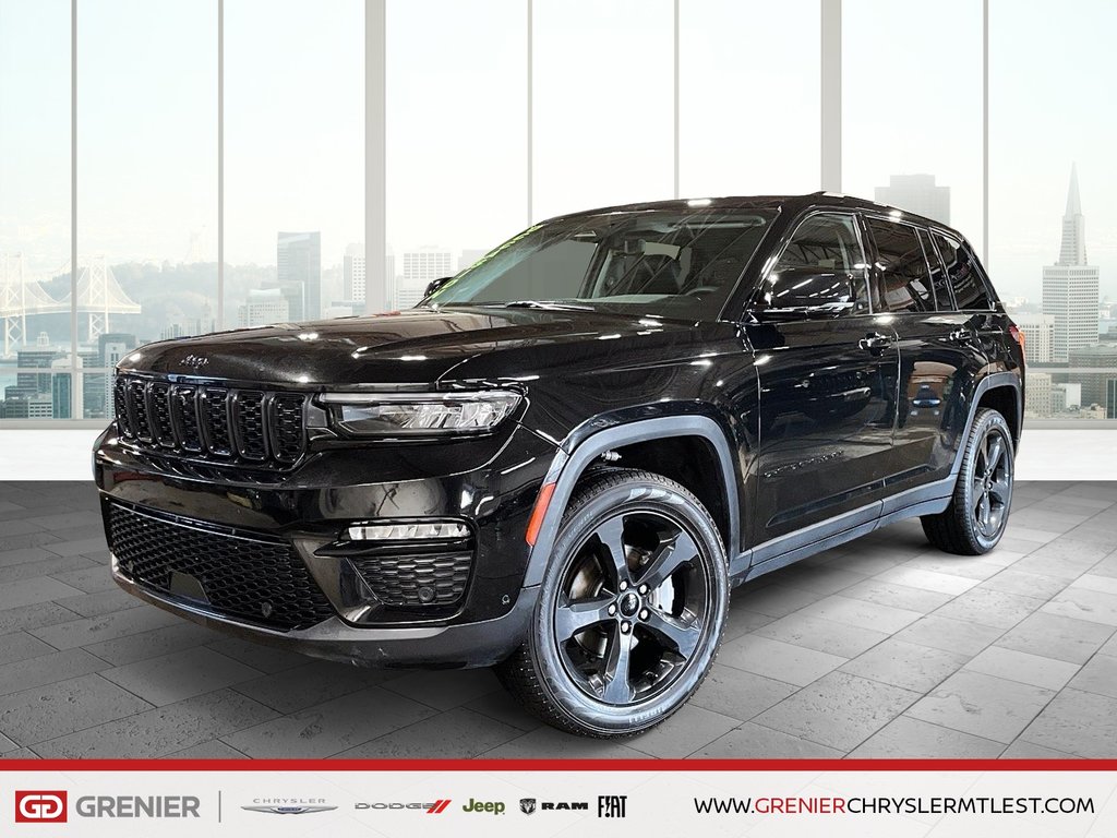 2023 Jeep Grand Cherokee LIMITED + 4X4 + V6 + ALLURE NOIRE + CUIR in Pointe-Aux-Trembles, Quebec - 1 - w1024h768px