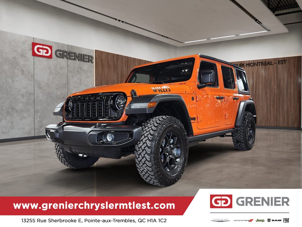 Jeep Wrangler 4-Door WILLYS 2026 à Pointe-Aux-Trembles, Québec - 1 - w1024h768px