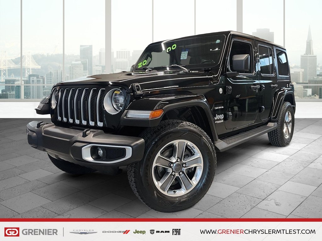 Jeep Wrangler UNLIMITED SAHARA + 4X4 + CARPLAY 2021 à Pointe-Aux-Trembles, Québec - 1 - w1024h768px