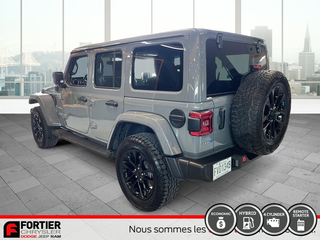 2023 Jeep Wrangler UNLIMITED SAHARA +  4XE + CUIR in Pointe-Aux-Trembles, Quebec - 5 - w1024h768px