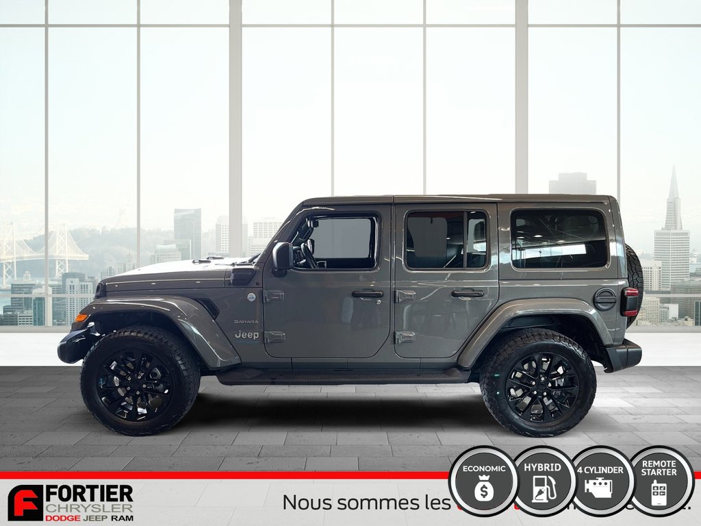 2023 Jeep Wrangler UNLIMITED SAHARA +  4XE + CUIR in Pointe-Aux-Trembles, Quebec - 6 - w1024h768px