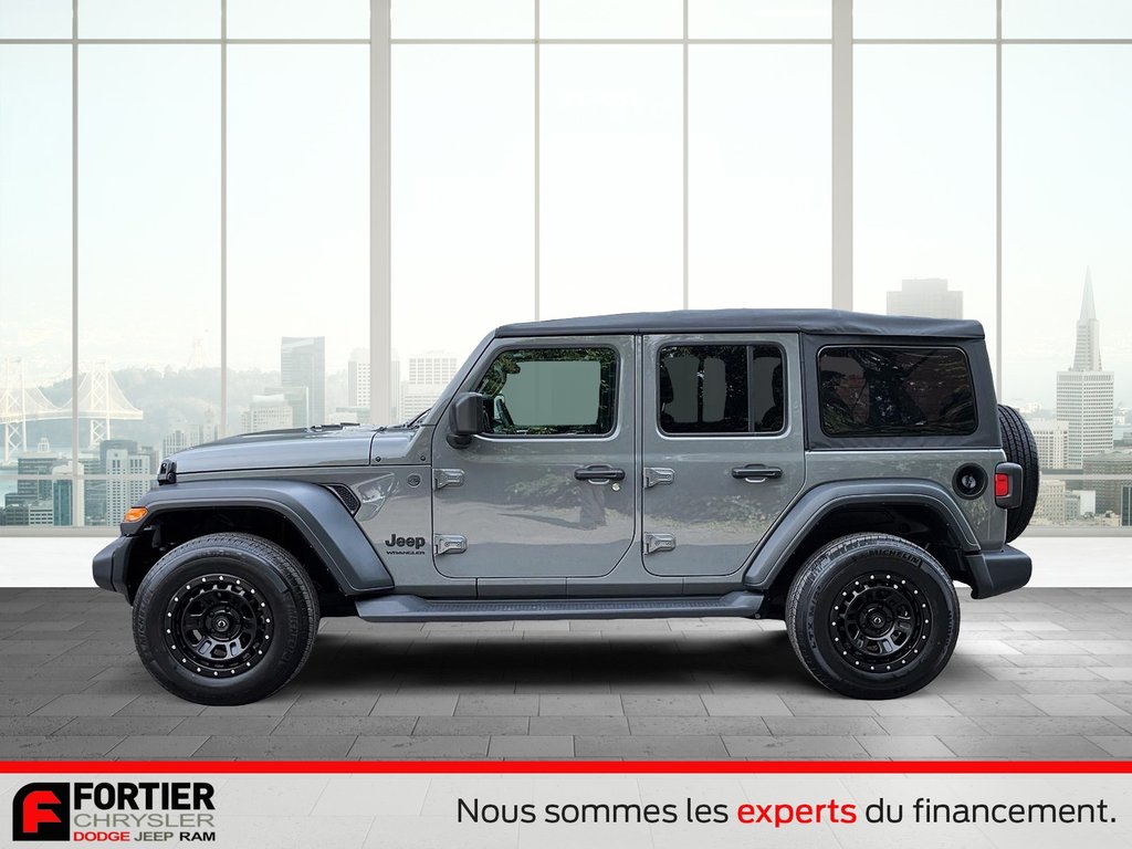 Jeep Wrangler UNLIMITED SPORT S + ENS TEMPS FROID + CARPLAY 2023 à Pointe-Aux-Trembles, Québec - 6 - w1024h768px