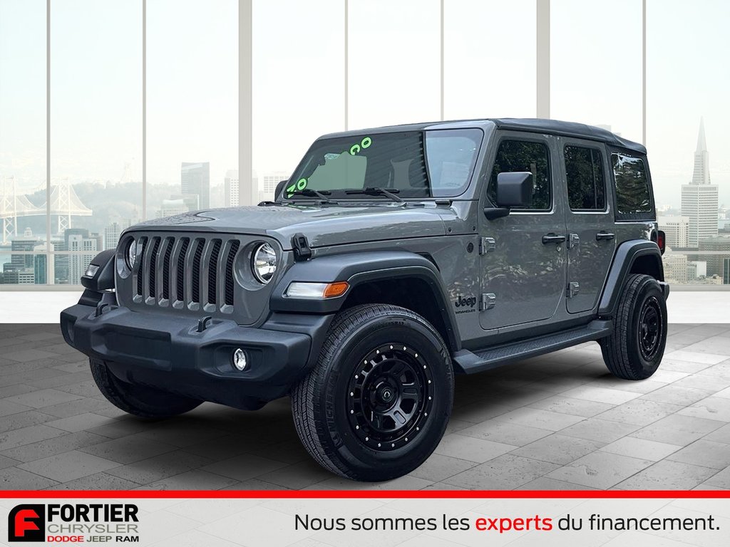 Jeep Wrangler UNLIMITED SPORT S + ENS TEMPS FROID + CARPLAY 2023 à Pointe-Aux-Trembles, Québec - 18 - w1024h768px