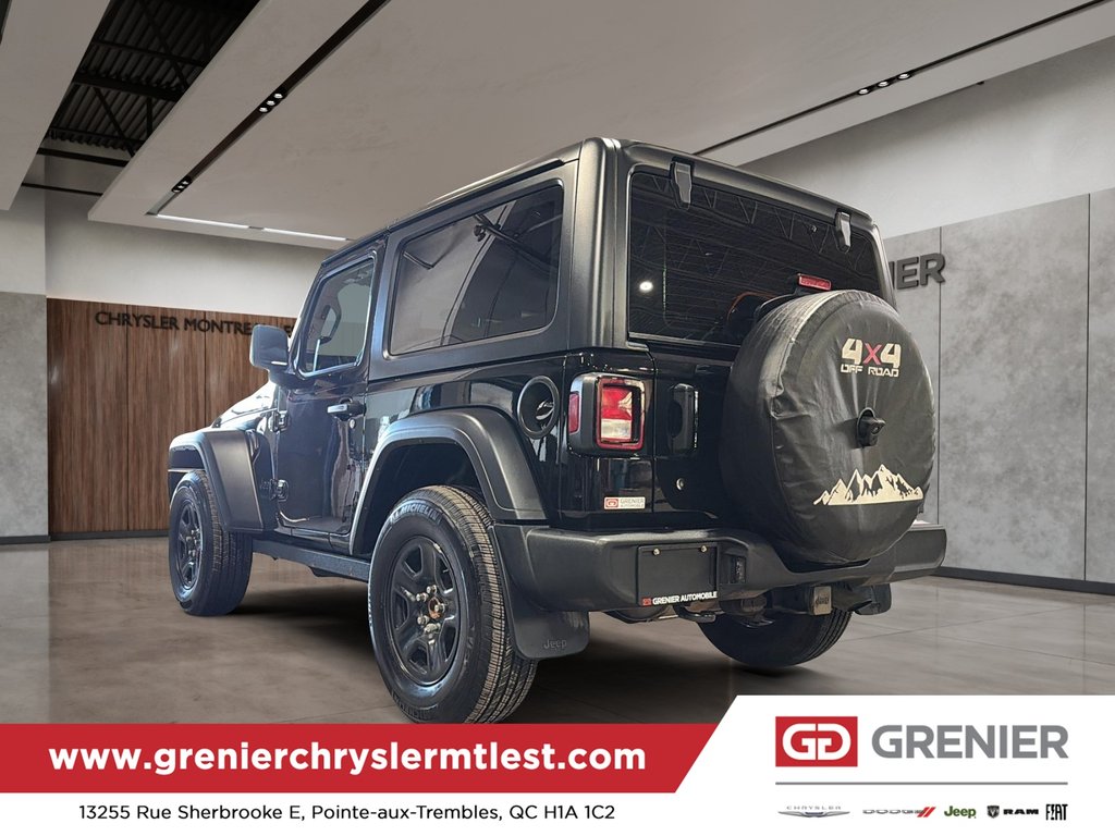 Jeep Wrangler SPORT + 2 PORTES + 4X4 + CUIR 2023 à Pointe-Aux-Trembles, Québec - 4 - w1024h768px