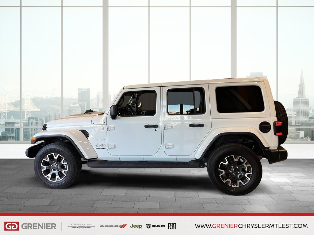 Jeep Wrangler 4-PORTES SAHARA + 4X4 + CUIR + CARPLAY 2024 à Pointe-Aux-Trembles, Québec - 3 - w1024h768px