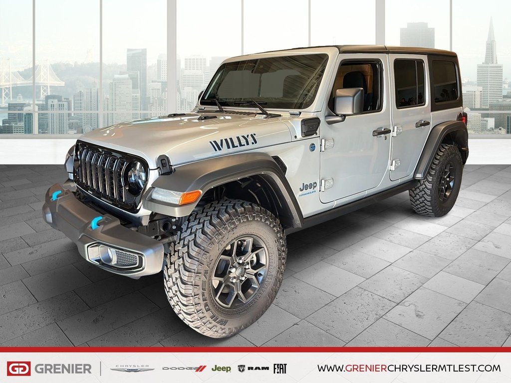 Jeep WRANGLER 4P WILLYS 4XE + HYBRIDE + 4X4 2024 à Pointe-Aux-Trembles, Québec - 1 - w1024h768px
