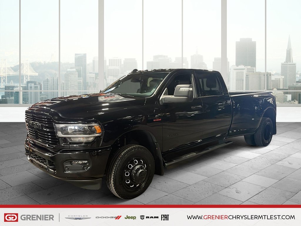 Ram 3500 LARAMIE 4X4 CREW CAB + DIESEL + ROUES JUMELEES 2023 à Pointe-Aux-Trembles, Québec - 1 - w1024h768px