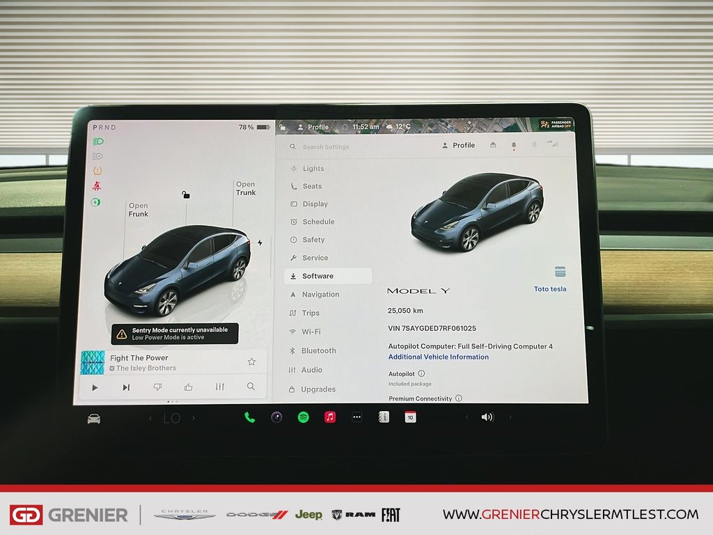 Tesla Model Y STANDARD RANGE + RWD + TOIT DE VERRE PANO 2024 à Pointe-Aux-Trembles, Québec - 12 - w1024h768px