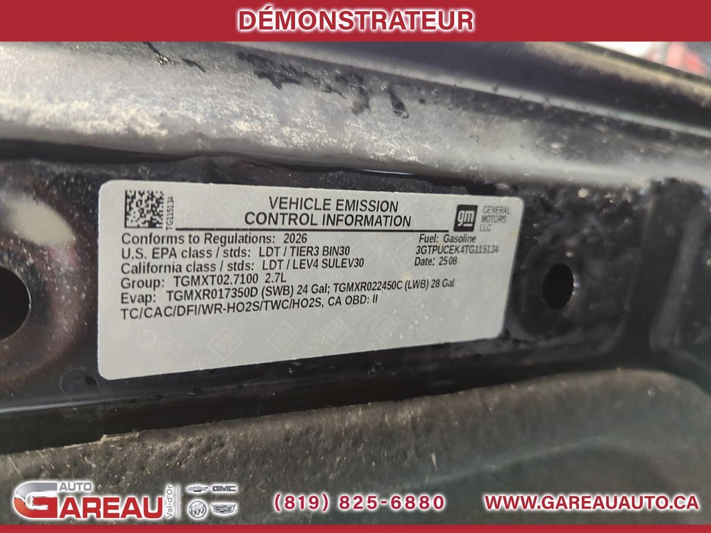 2026 GMC Sierra 1500 in Val-d'Or, Quebec - 6 - w1024h768px