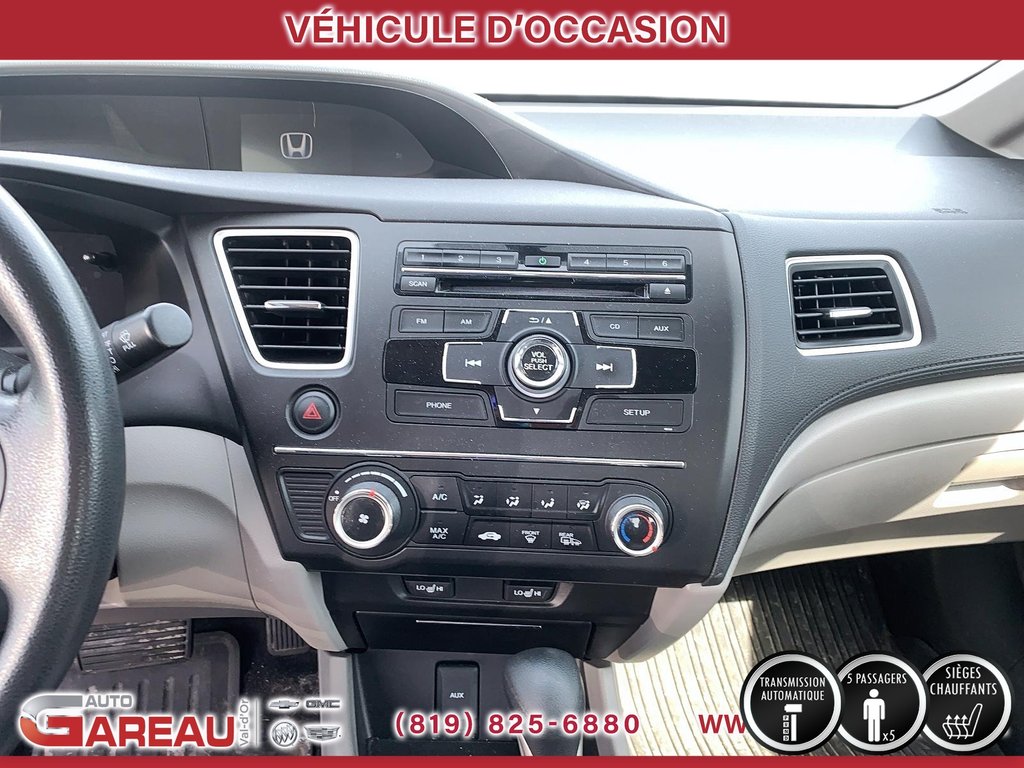 2015 Honda Civic Sedan LX in Val-d'Or, Quebec - 8 - w1024h768px