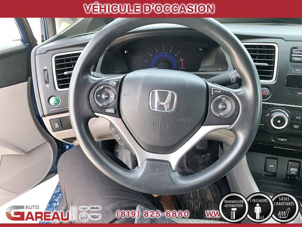 2015 Honda Civic Sedan LX in Val-d'Or, Quebec - 10 - w1024h768px
