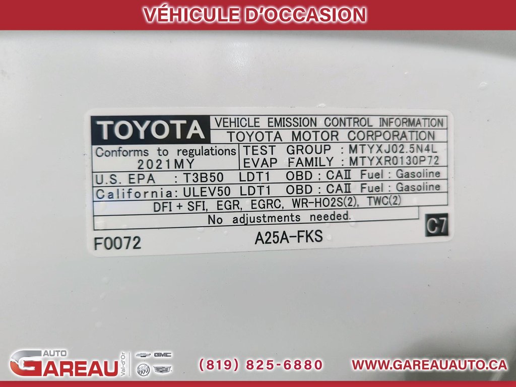 Toyota RAV4  2021 à Val-d'Or, Québec - 22 - w1024h768px