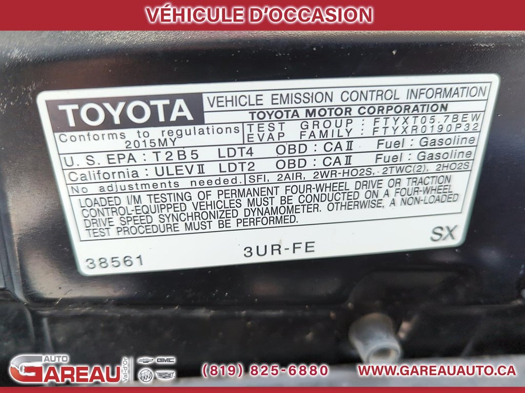 2015 Toyota Tundra in Val-d'Or, Quebec - 6 - w1024h768px