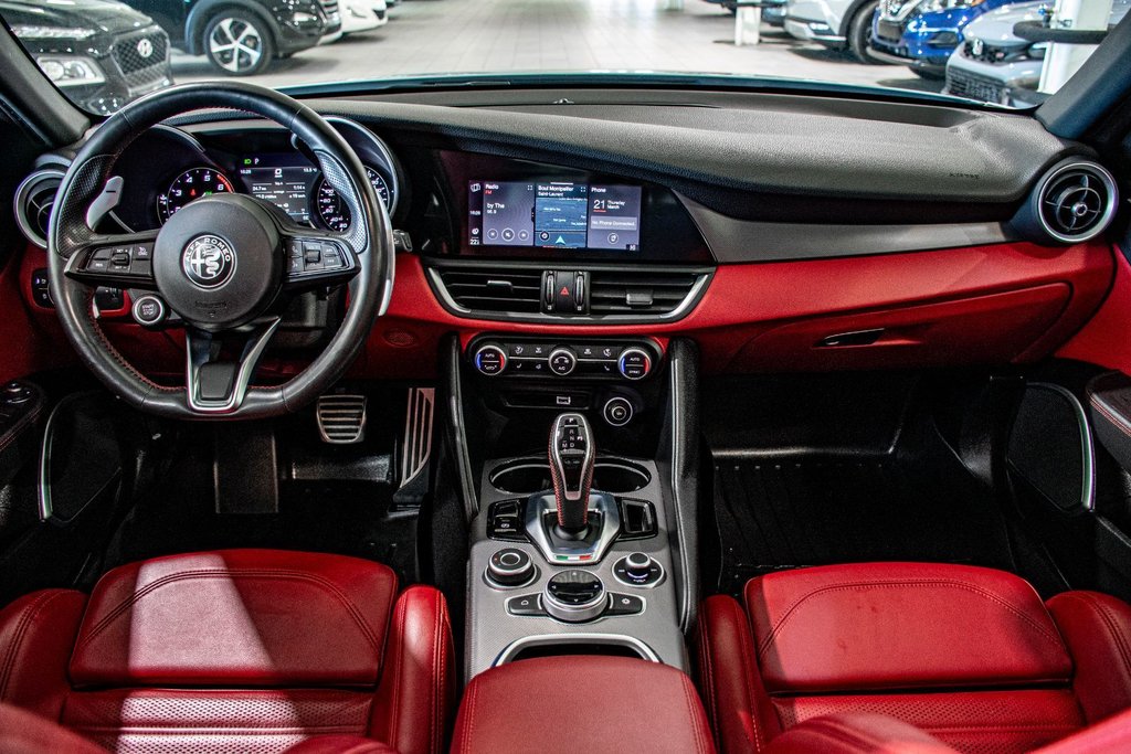 Alfa Romeo GIULIA Ti SPORT CUIR ROUGE TOIT OUVRANT NAVIGATION CAMERA 2021 à Montréal, Québec - 5 - w1024h768px